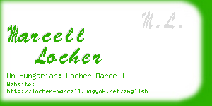 marcell locher business card